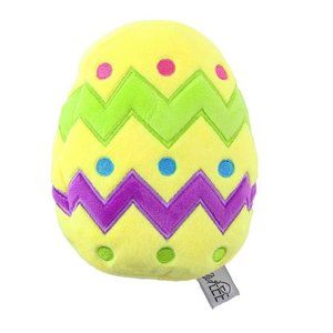 Midlee Plush Easter Egg Dog Toy with Squeaker